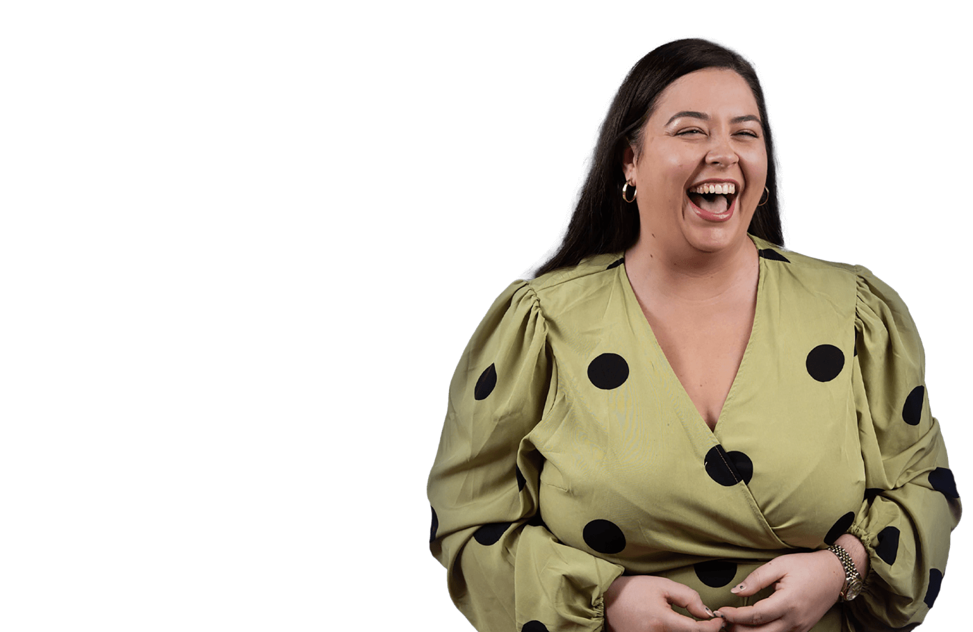 person laughing