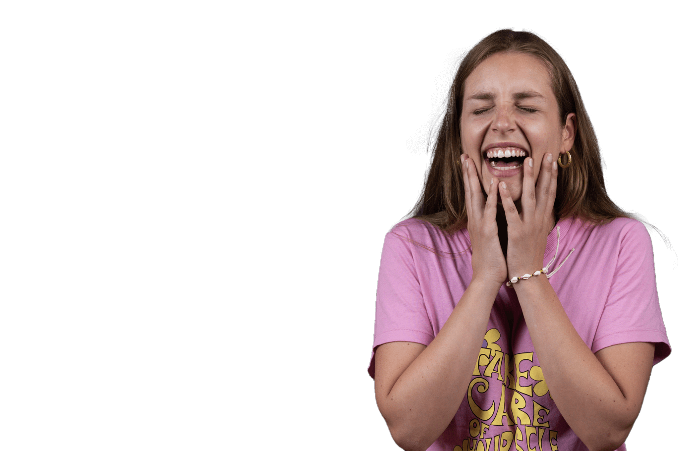 person laughing