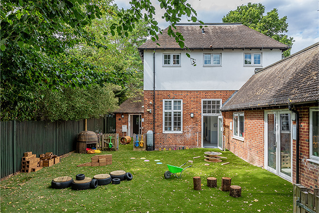 Nursery building and garden