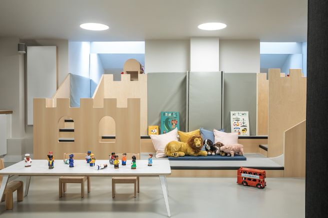 London Fields nursery playroom with toys
