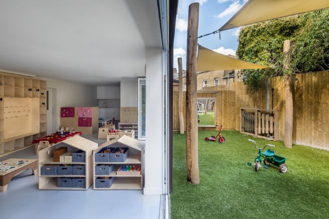 Brixton nursery garden and playroom