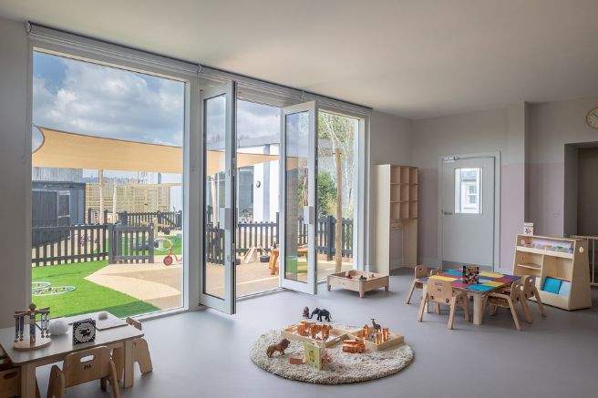 Kentish Town nursery playroom that with direct garden access