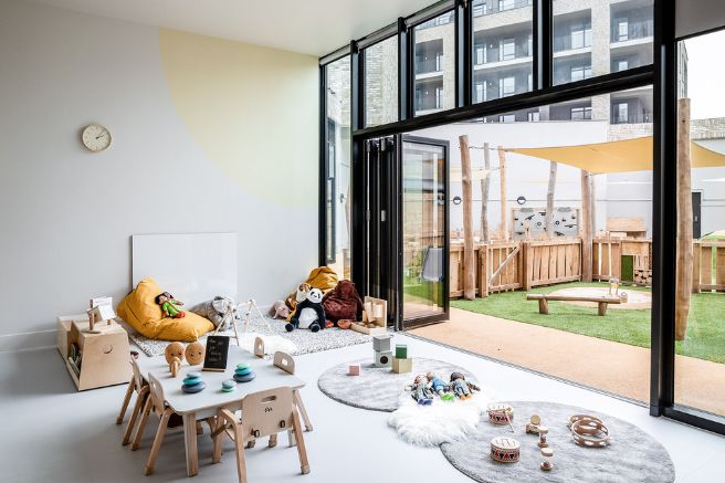 N Family Club playroom at Olympic Park nursery